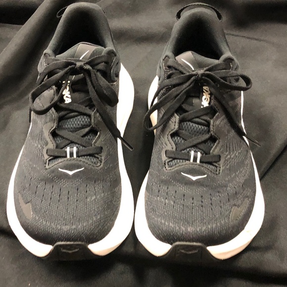 Hoka Black and White Gaviota 6 Sneakers - Picture 4 of 7